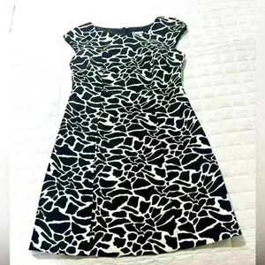 Robbie Bee size 6 black‎ and white dress